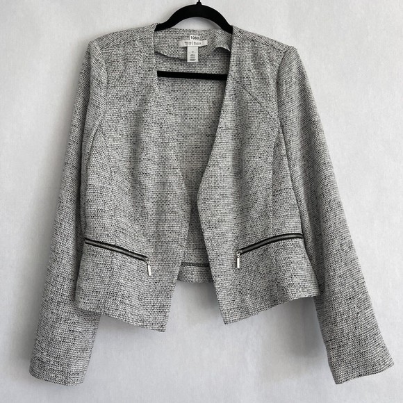 White House Black Market Jackets & Blazers - White House Black Market WHBM Blazer Women 12 Tweed Heather Gray Business Casual